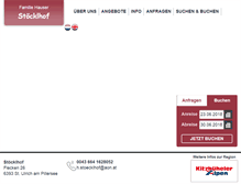 Tablet Screenshot of hauser-stoecklhof.at